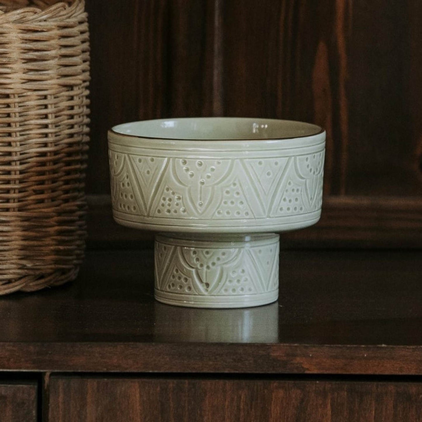 Small Aperitivo Bowl Impression Gold Ceramic