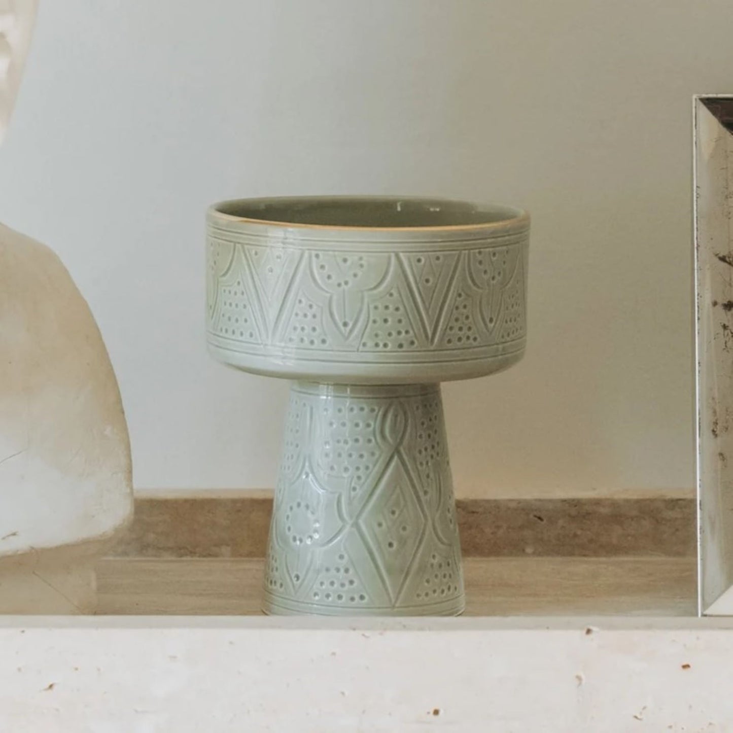 Medium Aperitivo Bowl Impression Gold Ceramic