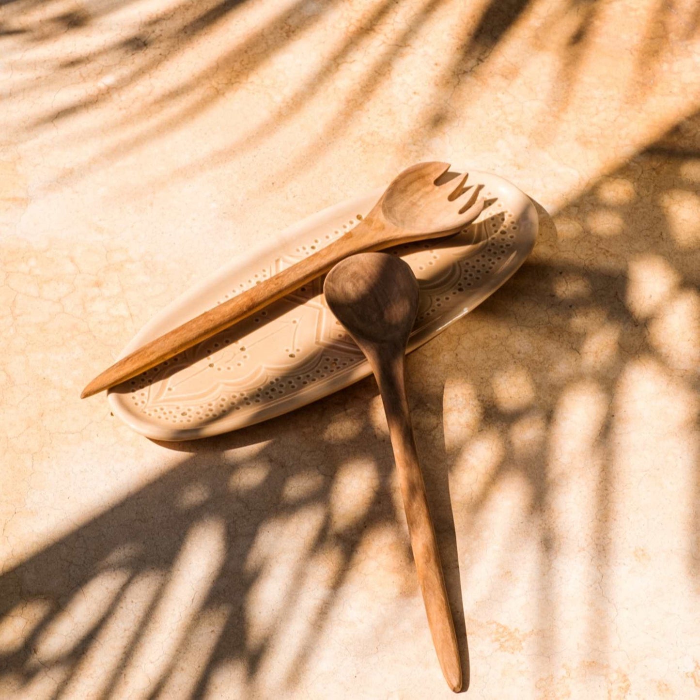 Small Oval Tray Impression Gold Ceramic