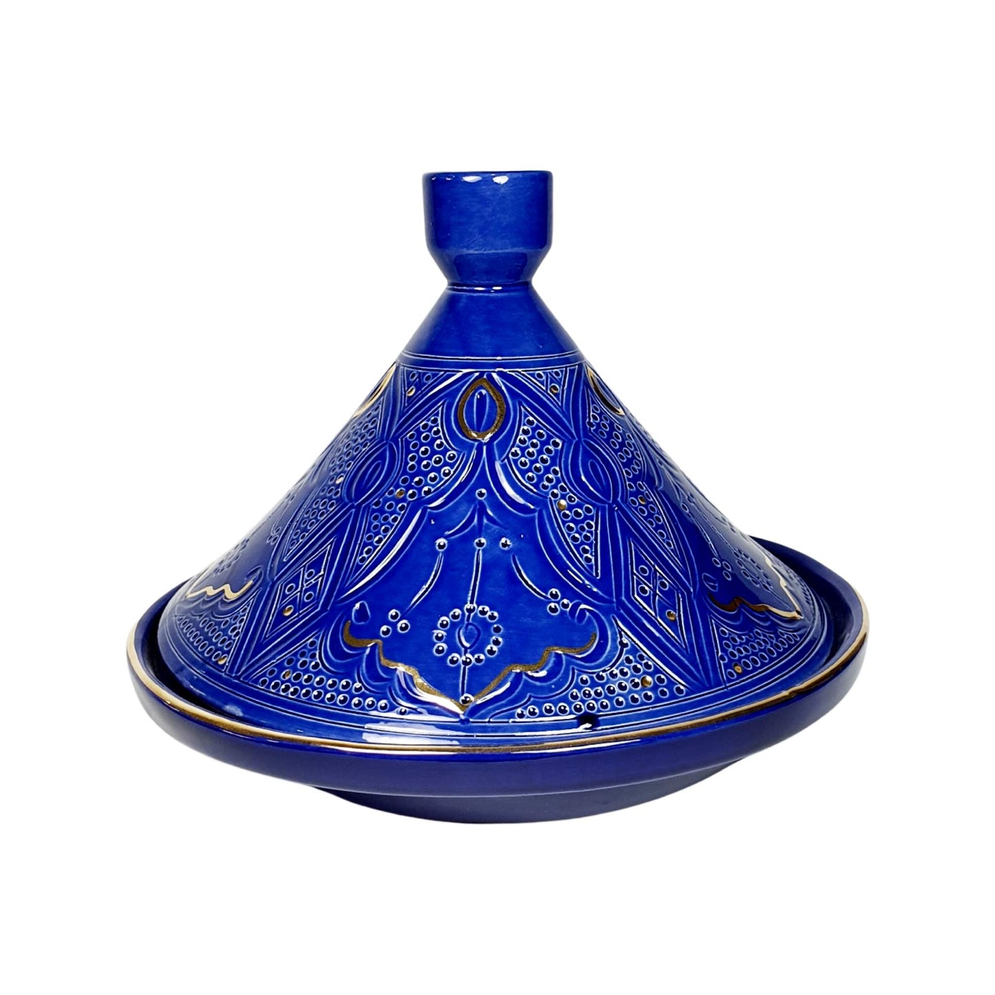 Small Tajine Impression Gold Ceramic