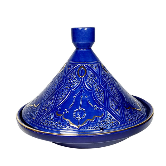 Medium Ceramic Tajine Impression Gold
