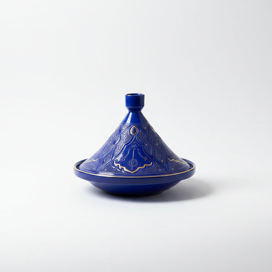 Medium Ceramic Tajine Impression Gold