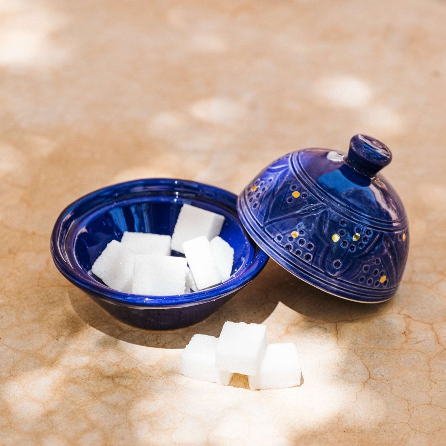 Butter Dish Impression Gold Ceramic