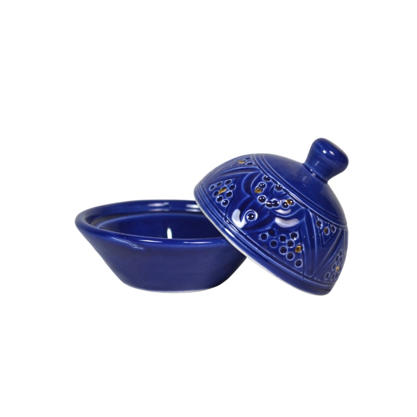 Butter Dish Impression Gold Ceramic