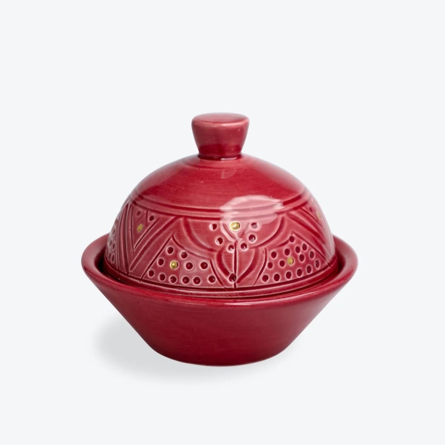 Butter Dish Impression Gold Ceramic