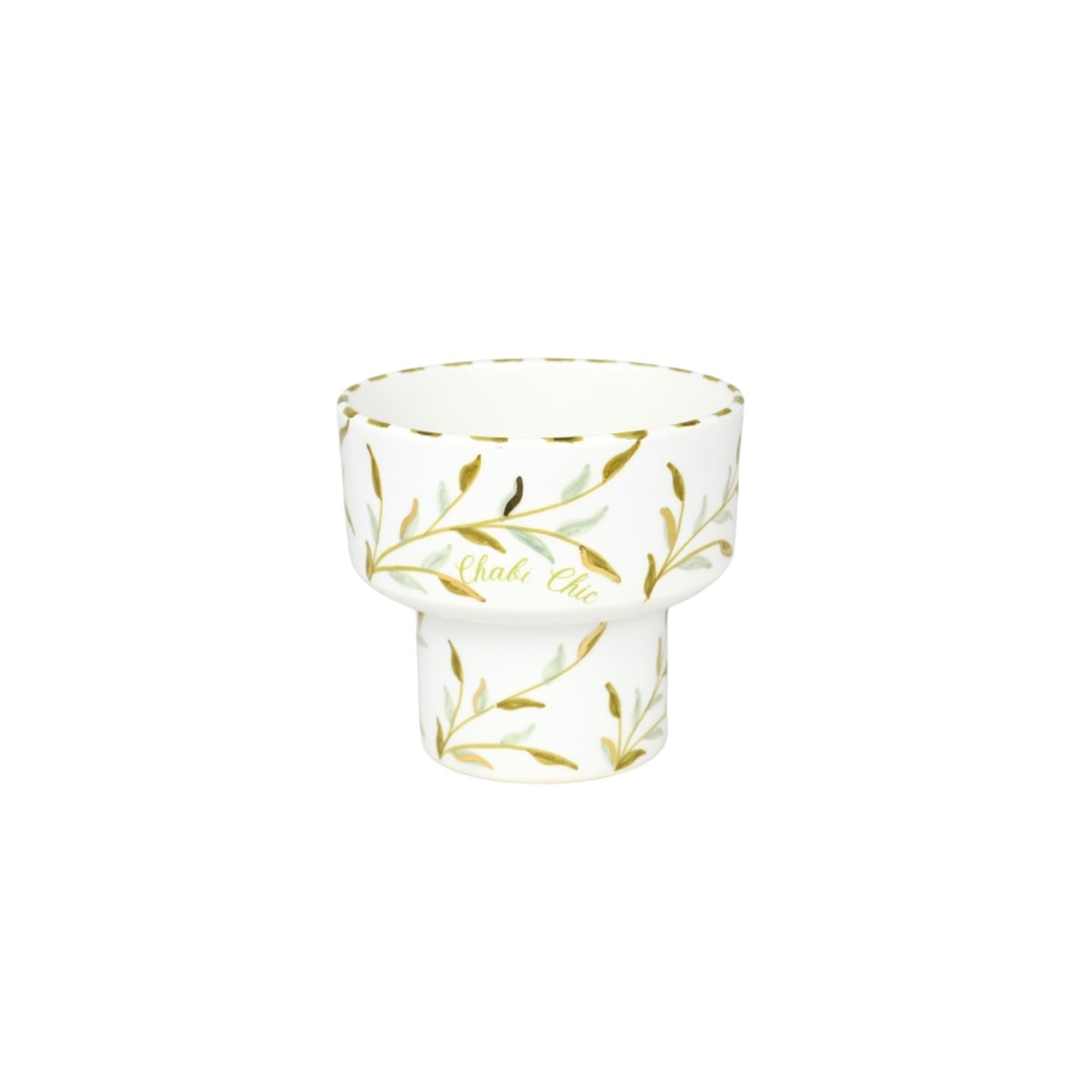 Small Bowl Aperitivo Leaves Gold Ceramic