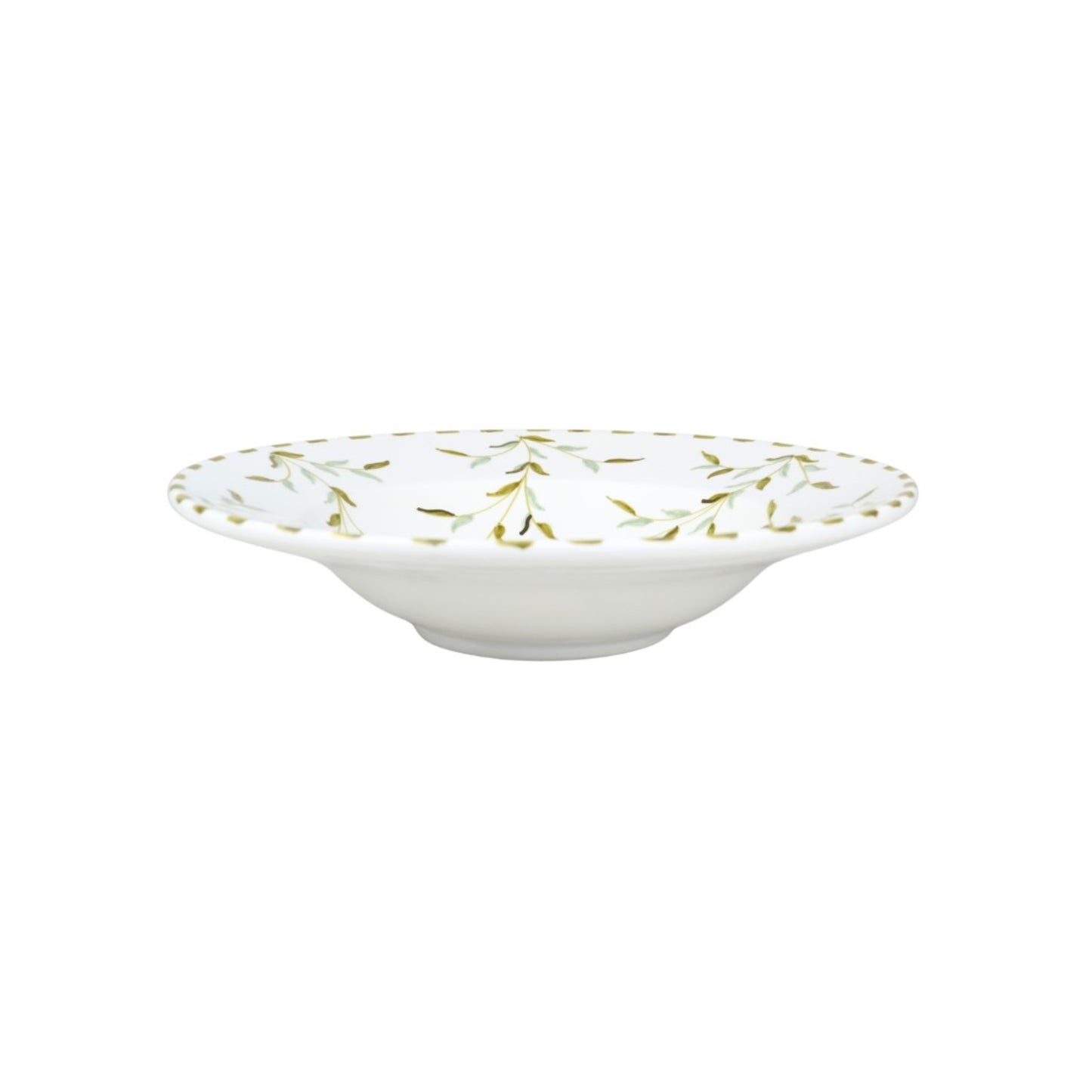 Leaves Gold Ceramic Pasta Plate