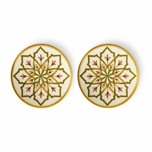 Dessert Plate Mida Gold Ceramic