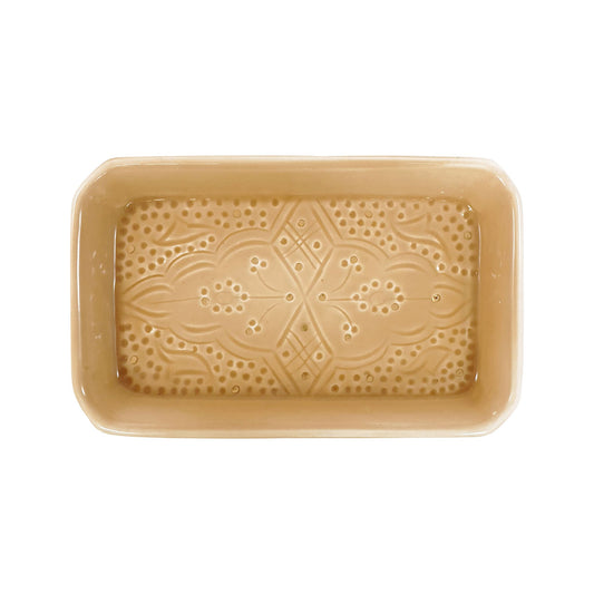 Rectangular Tray Impression Gold Ceramic