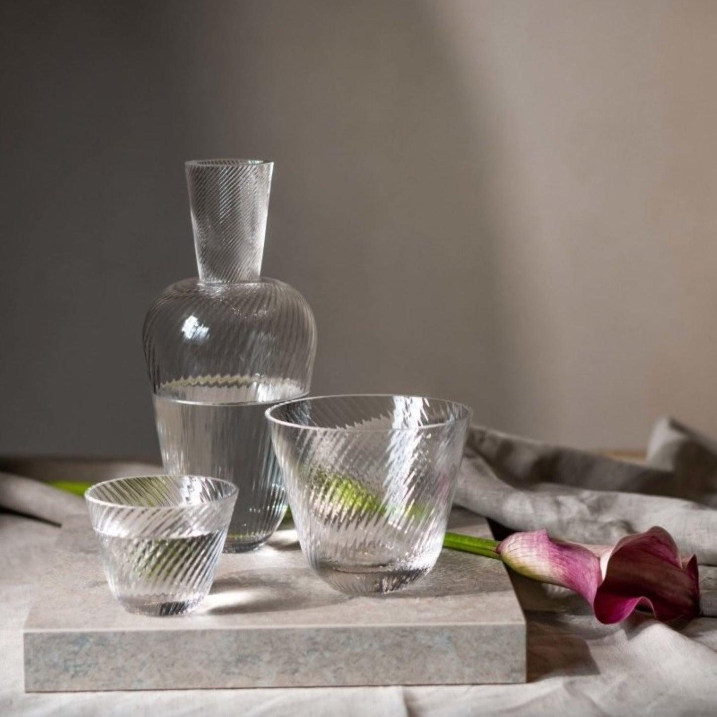 Clear Bowl Linea Large