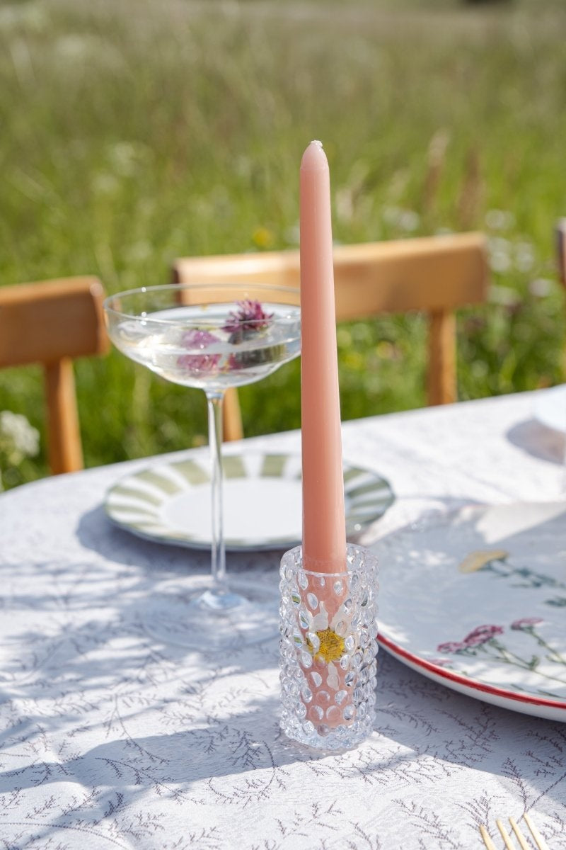 Clear Hobnail Bud Vase