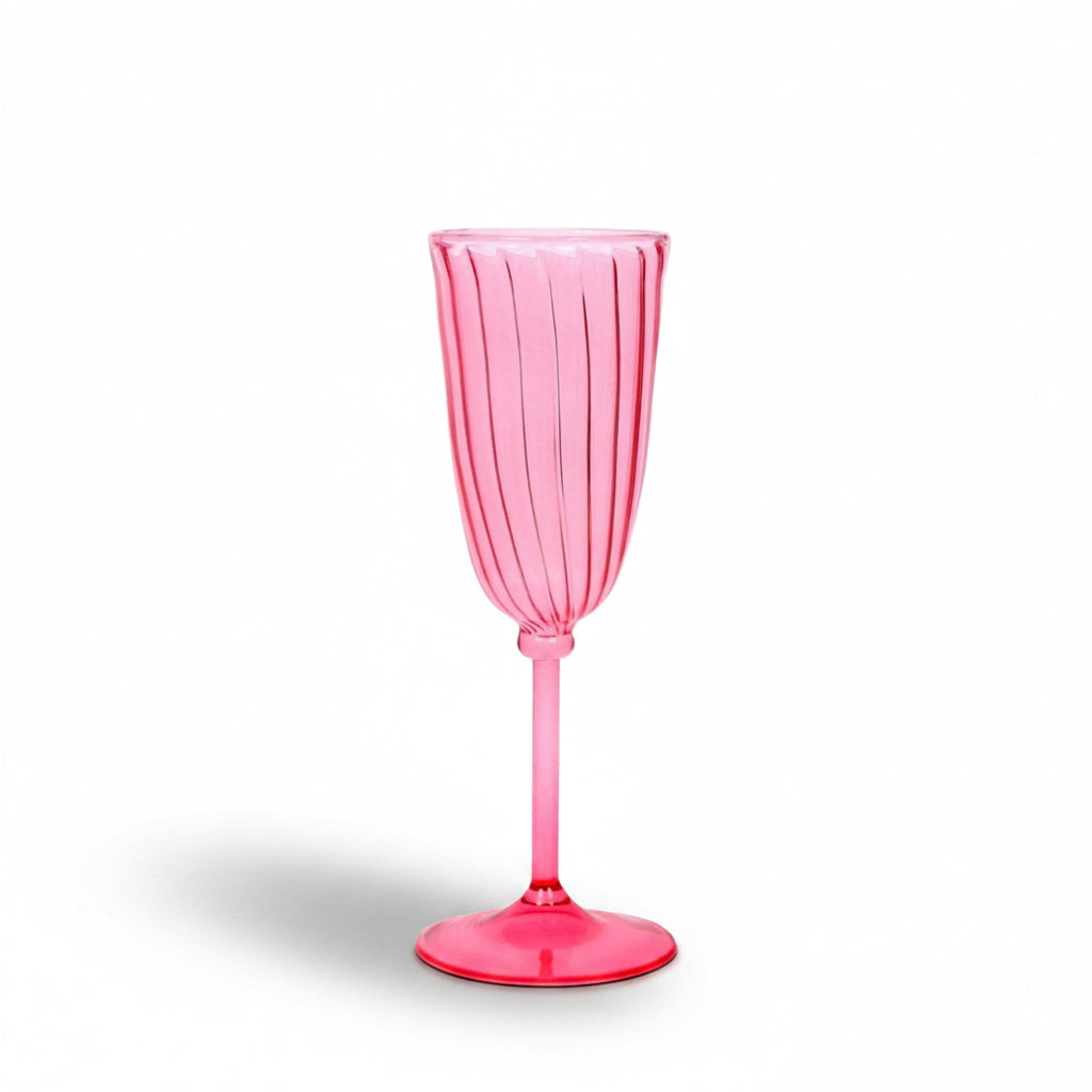 Pink Gratitude Glasses Set of 6