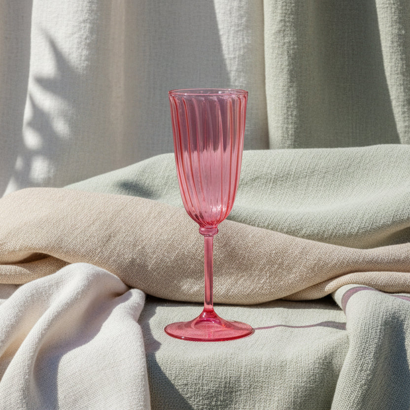 Pink Gratitude Glasses Set of 6