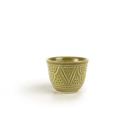 Arabic Coffee Cup Khaki Set of 6