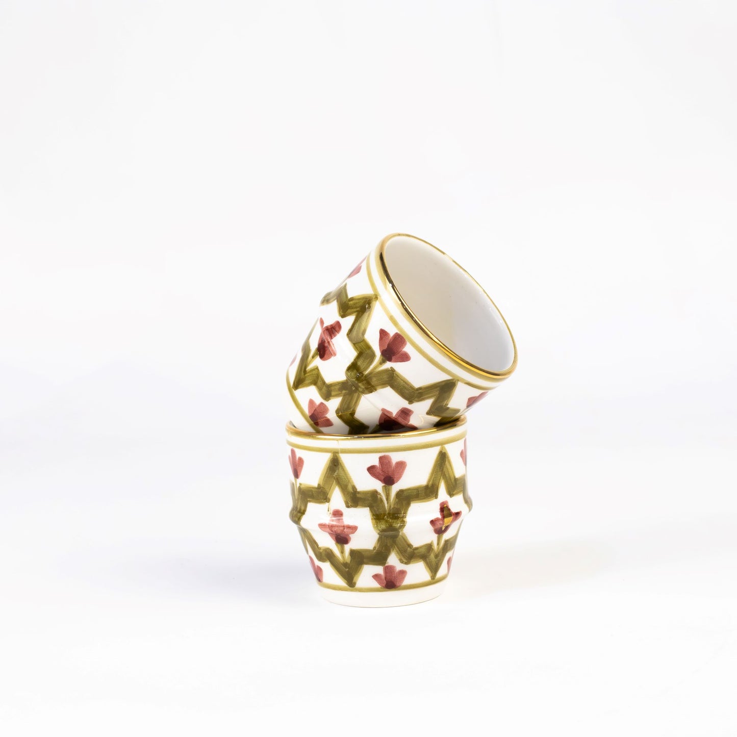 Small Mida Khaki Coffee Cup Set of 2