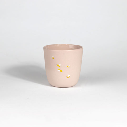 Bees Medium Cup Pink