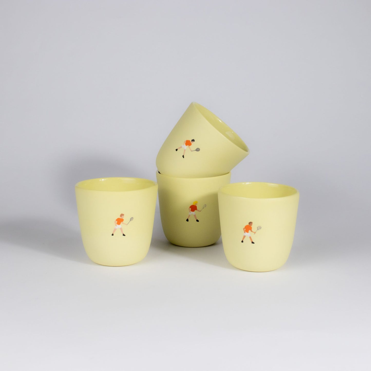 Tennis Medium Cup Yellow