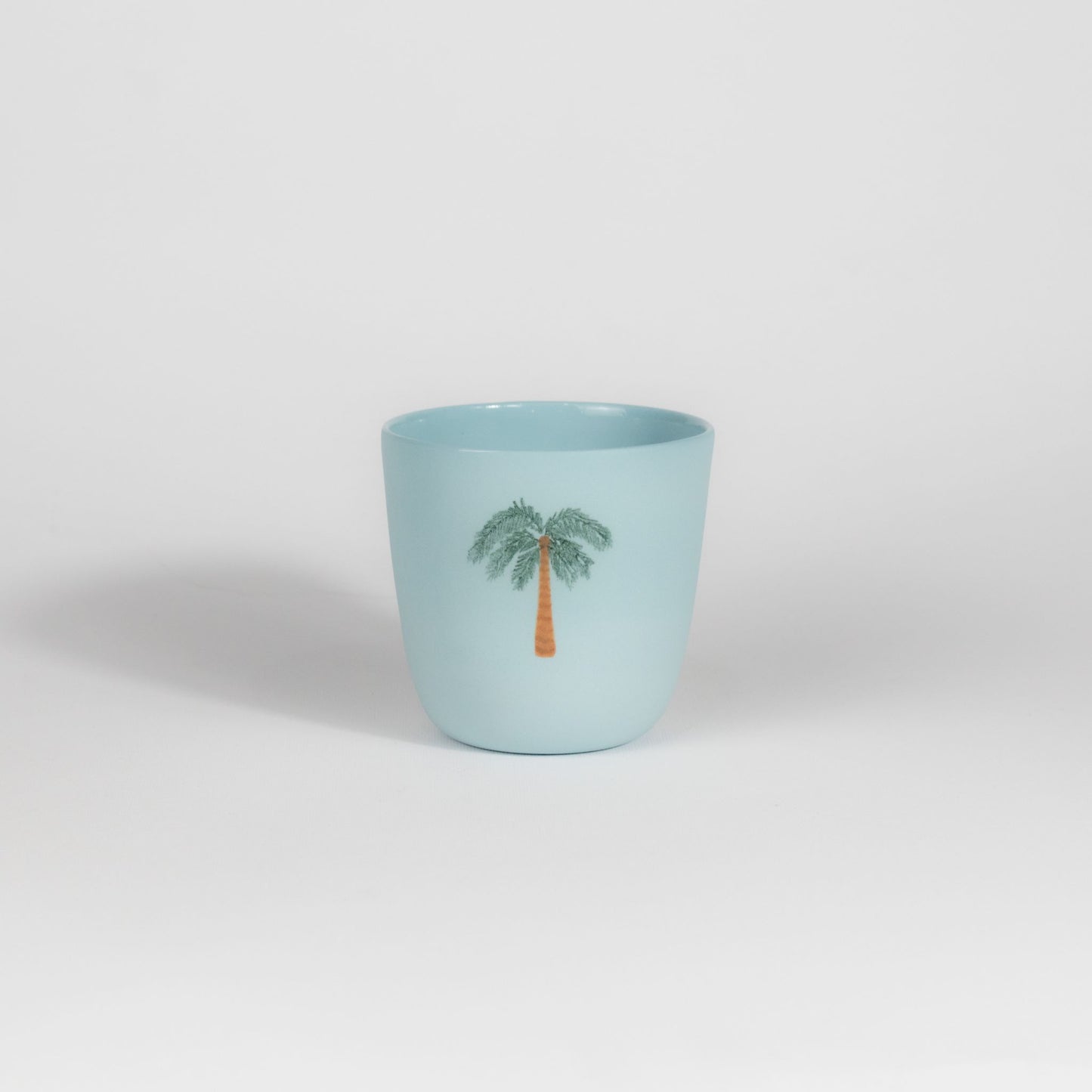 Palm Tree Medium Cup Sky Blue