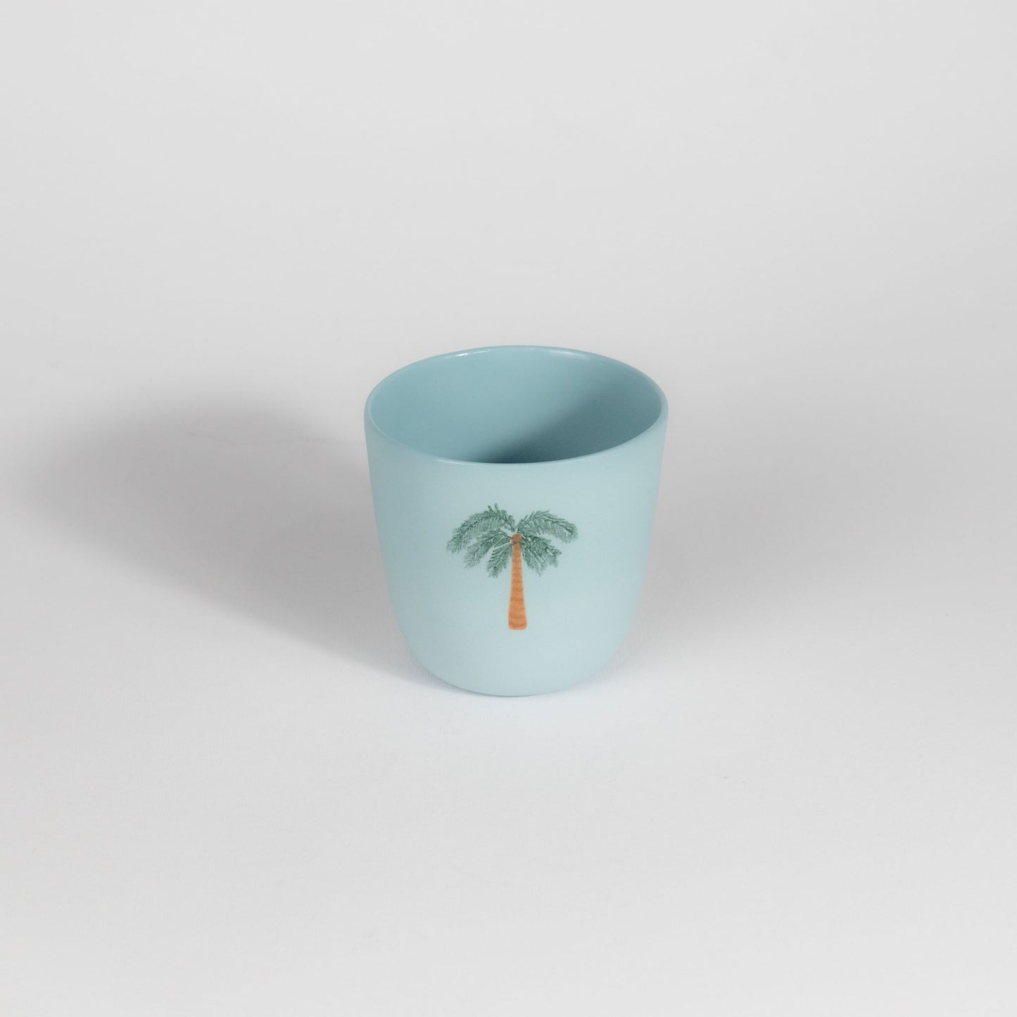 Palm Tree Medium Cup Sky Blue