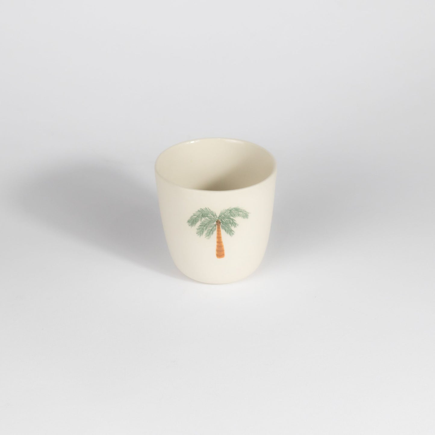 Palm Tree Medium Cup Beige