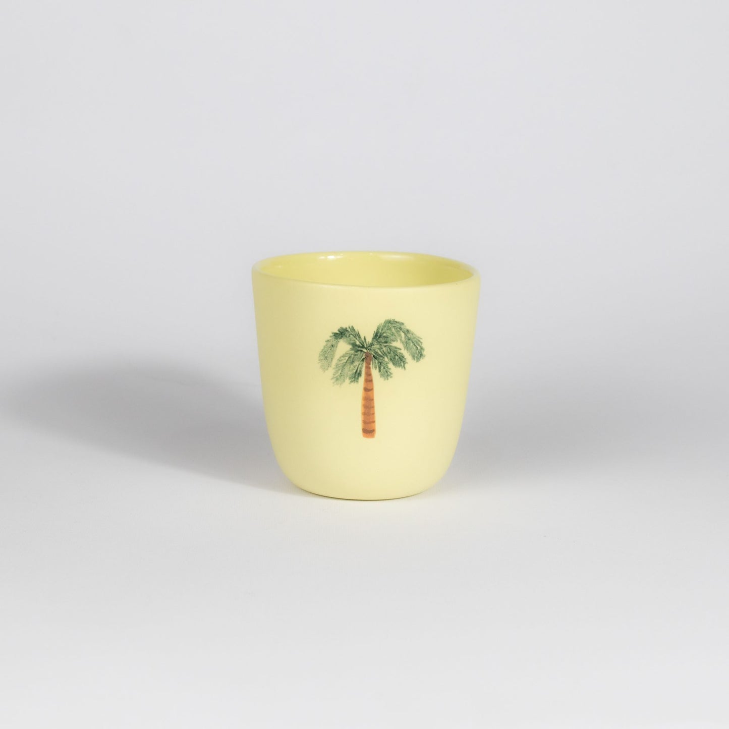 Palm Tree Medium Cup Yellow