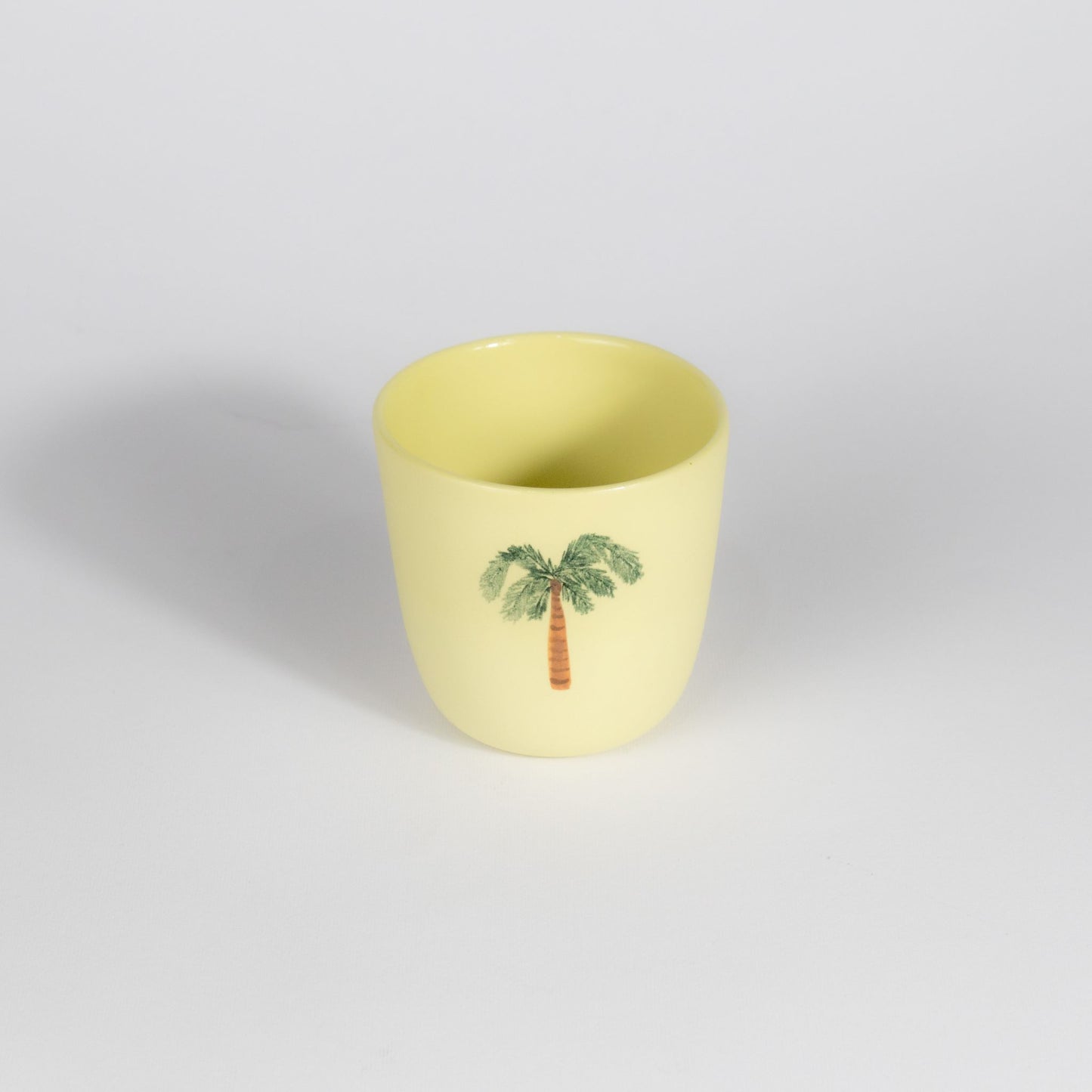 Palm Tree Medium Cup Yellow