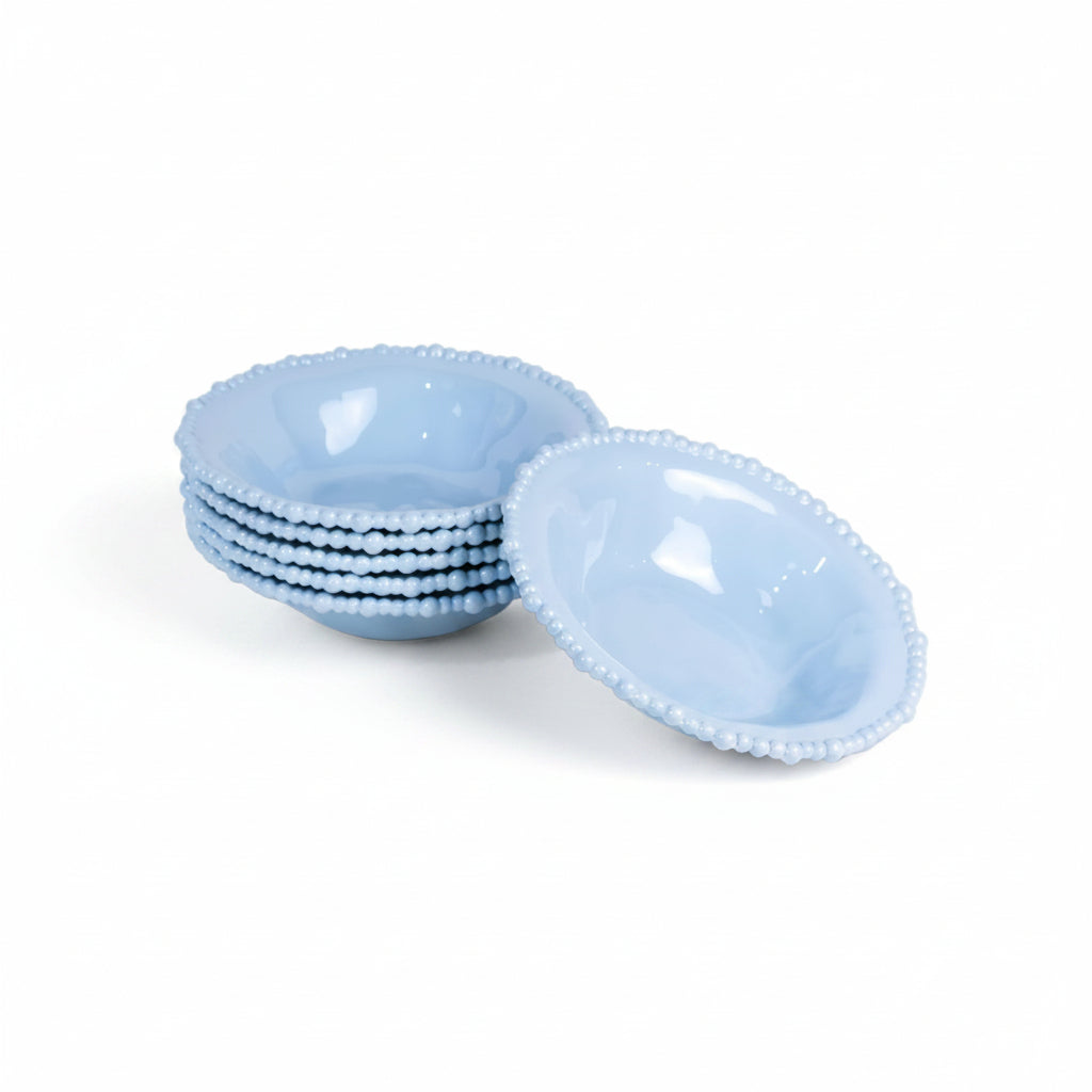 Soup Bowl Joke Table Aqua Set of 6