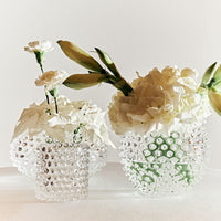 Load image into Gallery viewer, Clear Hobnail Candle Holder Small
