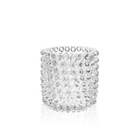 Load image into Gallery viewer, Clear Hobnail Candle Holder Small
