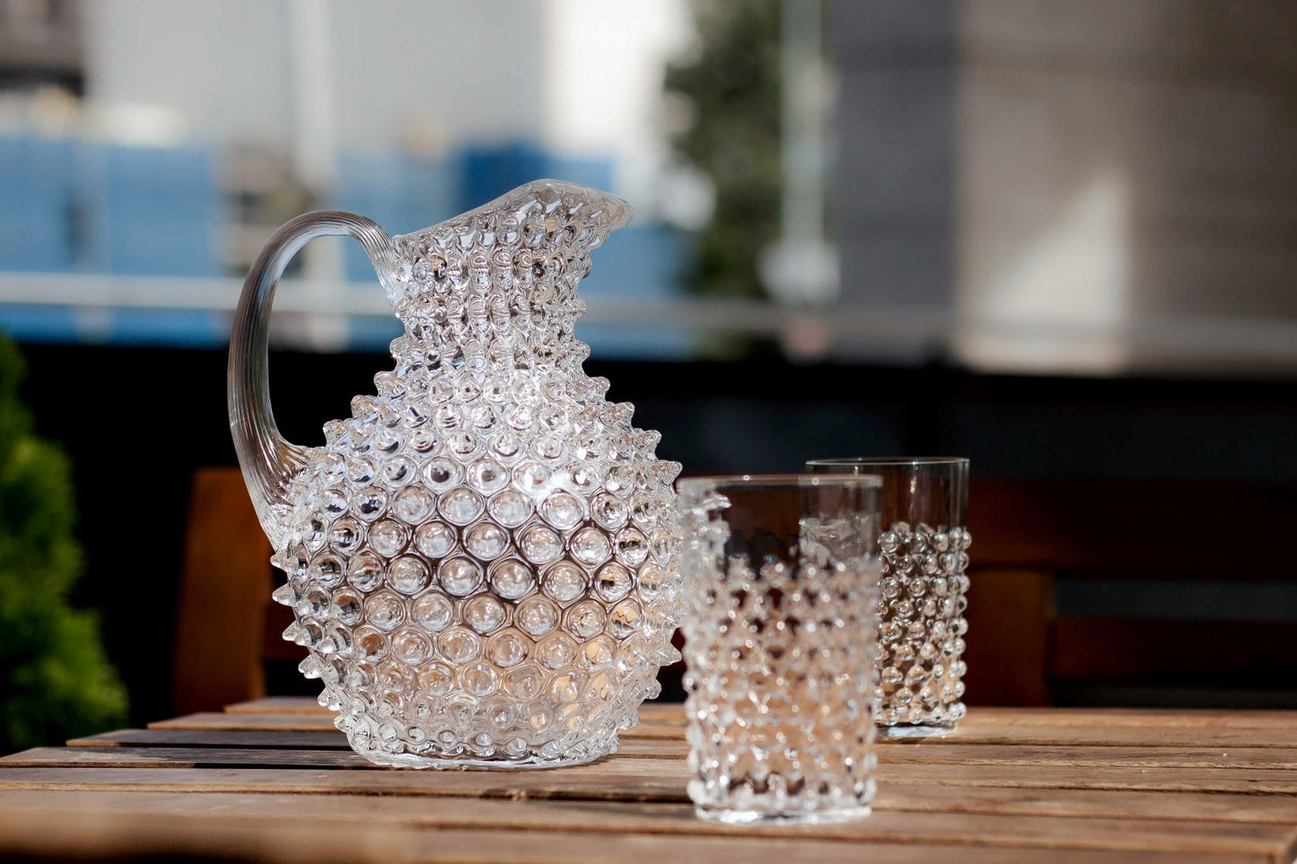 Clear Hobnail Large Jug 2L - Pieces SA