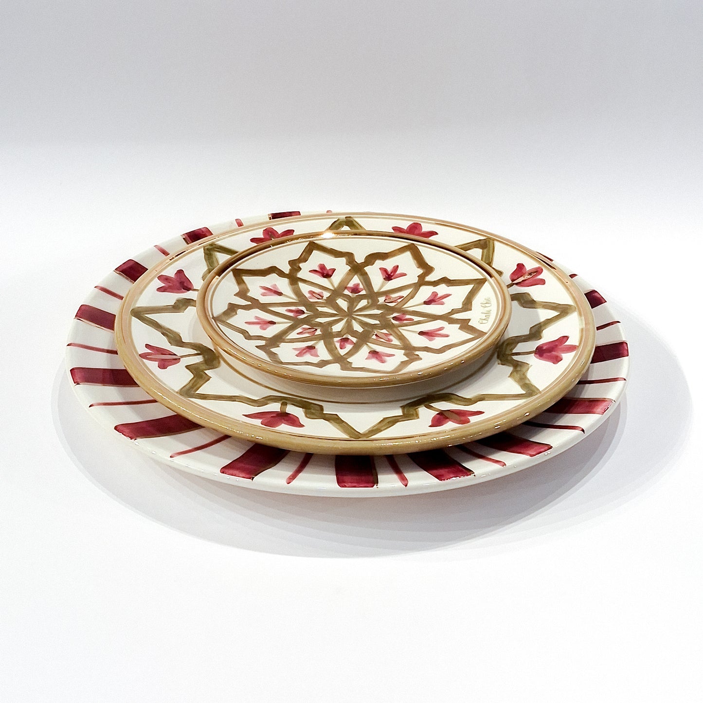 Presentation Plate Mida Gold Ceramic
