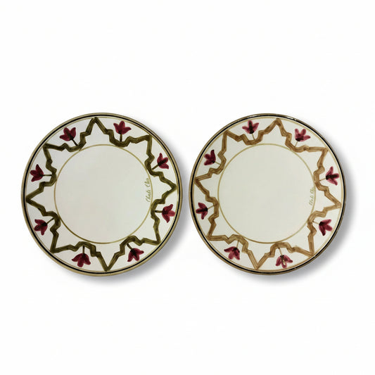 Large Plate Mida Gold Ceramic