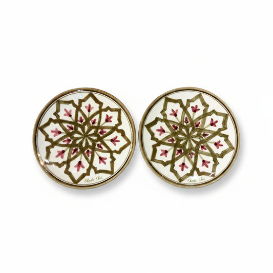 Dessert Plate Mida Gold Ceramic