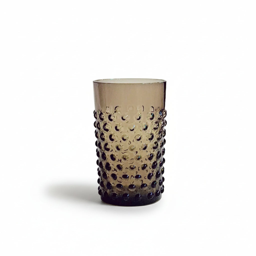 Hobnail Tumblers Black Smoke Set of 6