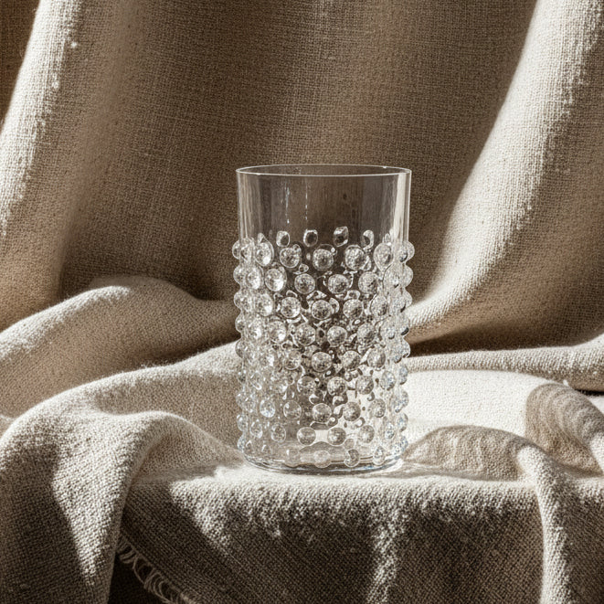 Hobnail Tumblers Crystal Clear Set of 6