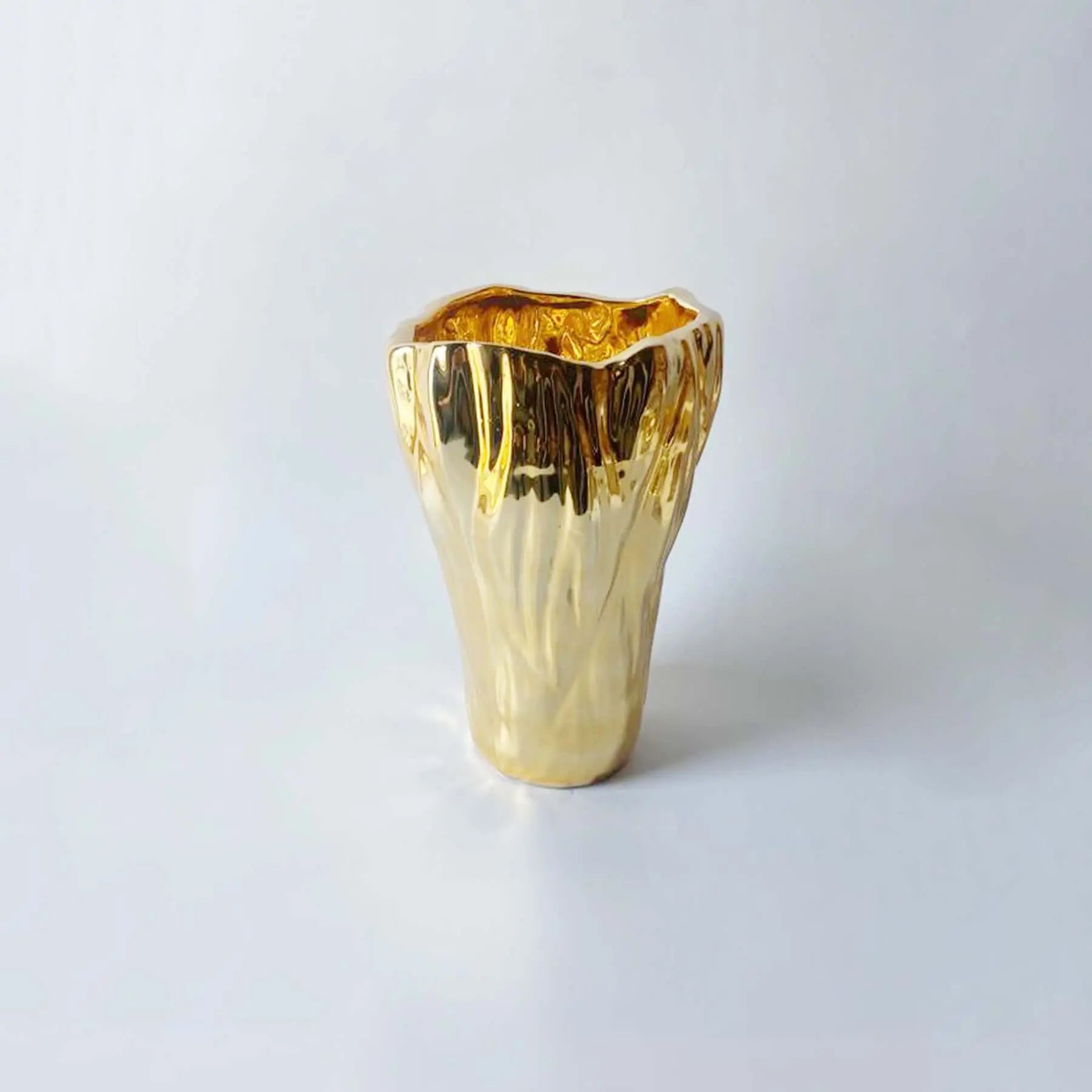 Ceramic Vase Gold Large - Pieces SA