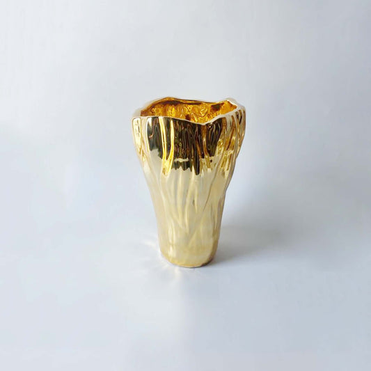 Ceramic Vase Gold Large - Pieces SA