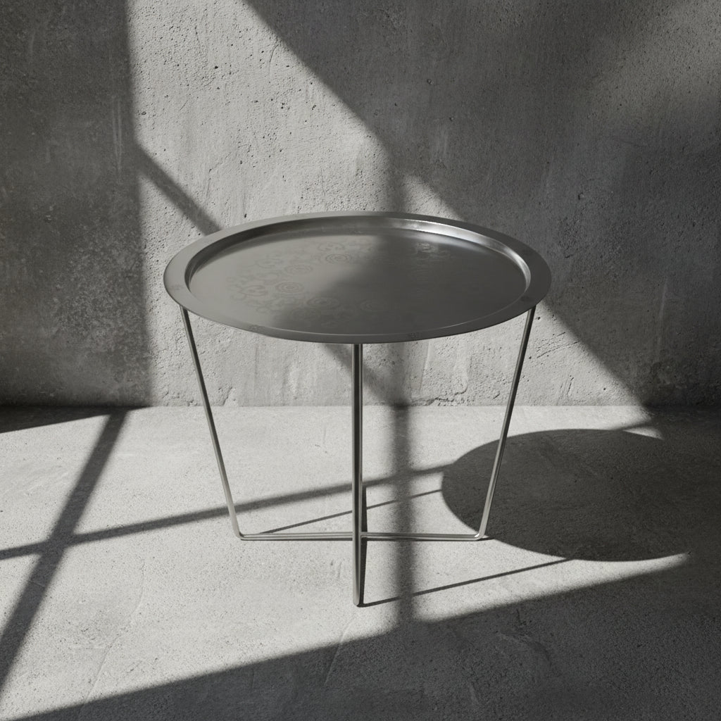 Side Table Matt Nickel Big