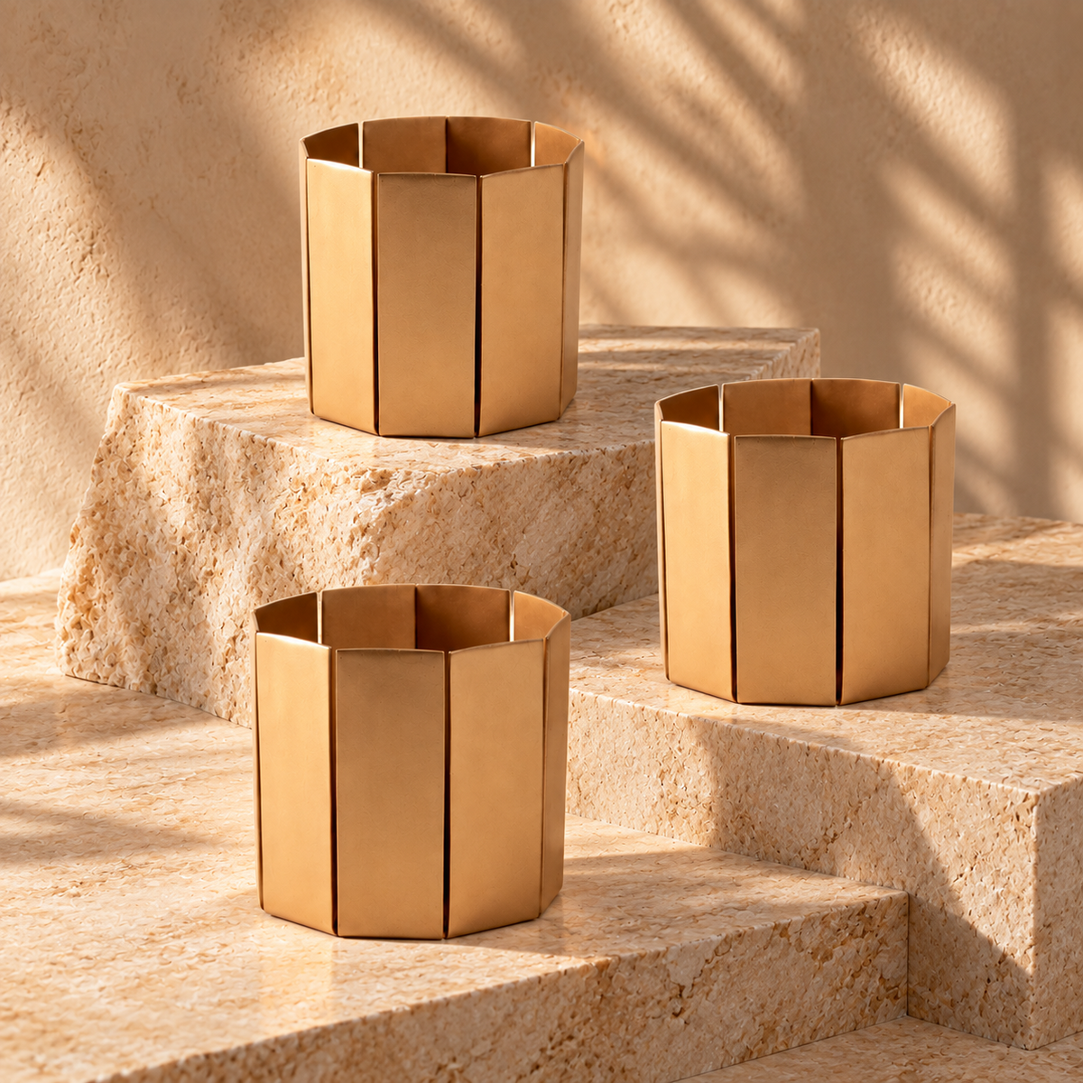 Tea Light Cut Polygon Set