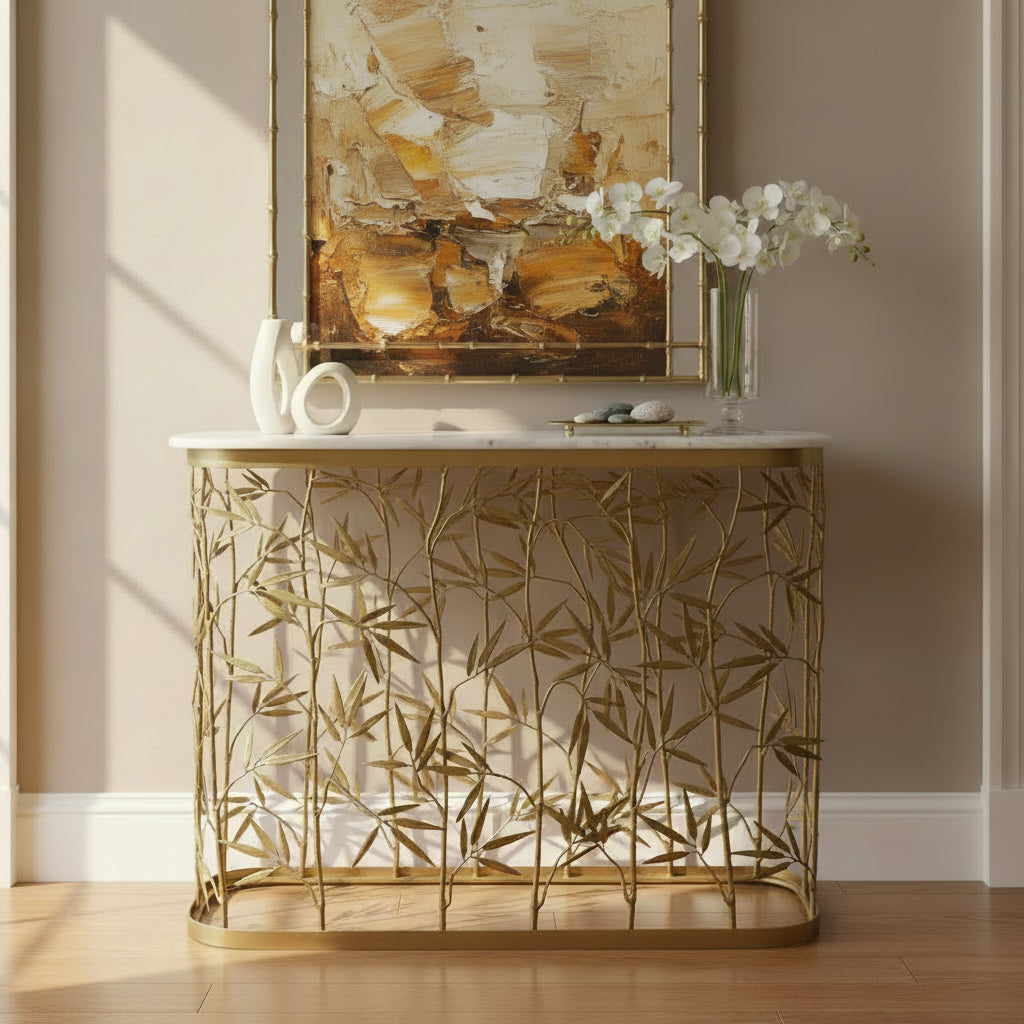 Console Bamboo Gold