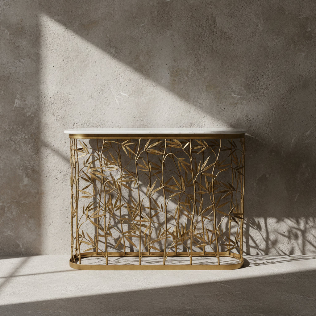 Console Bamboo Gold