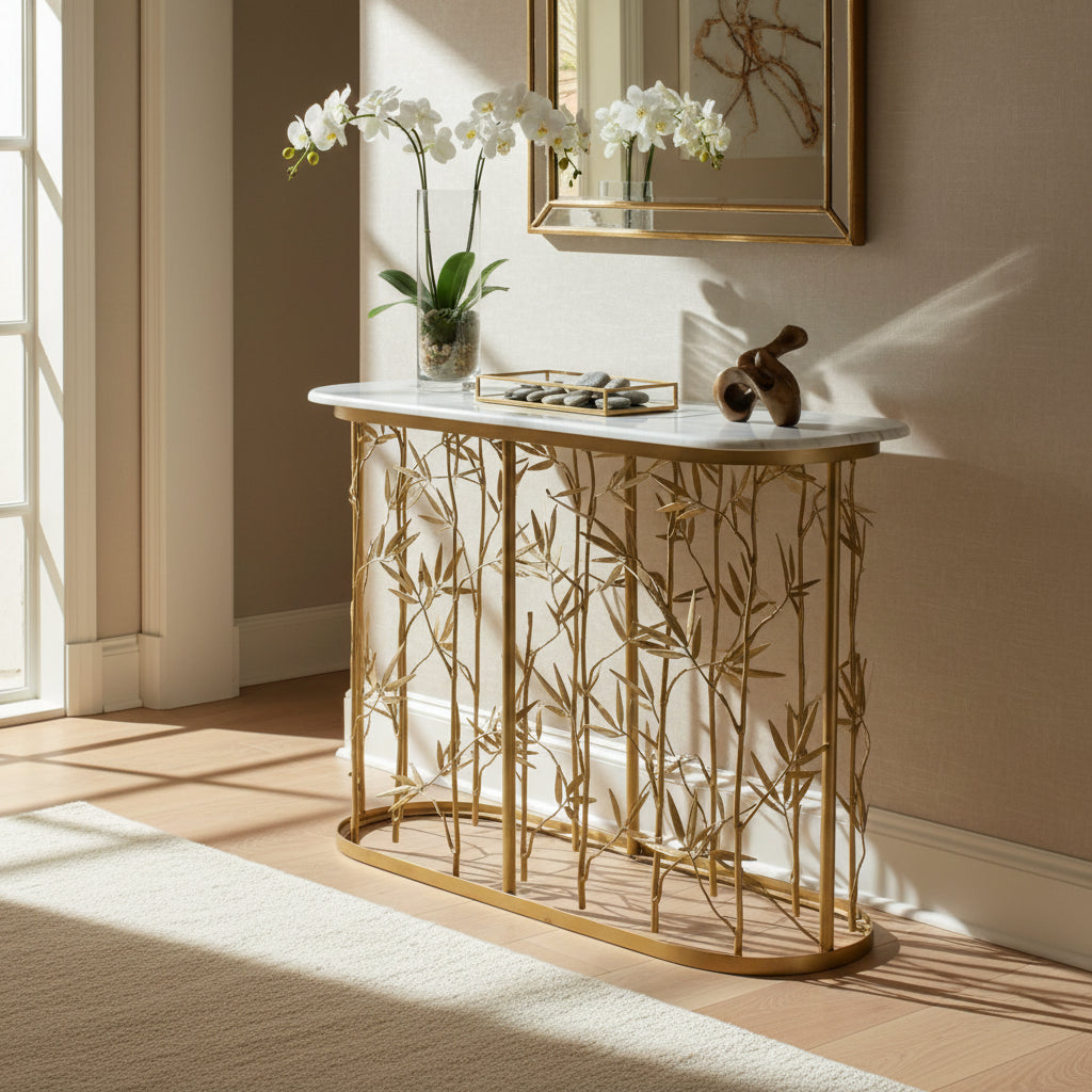 Console Bamboo Gold Wash