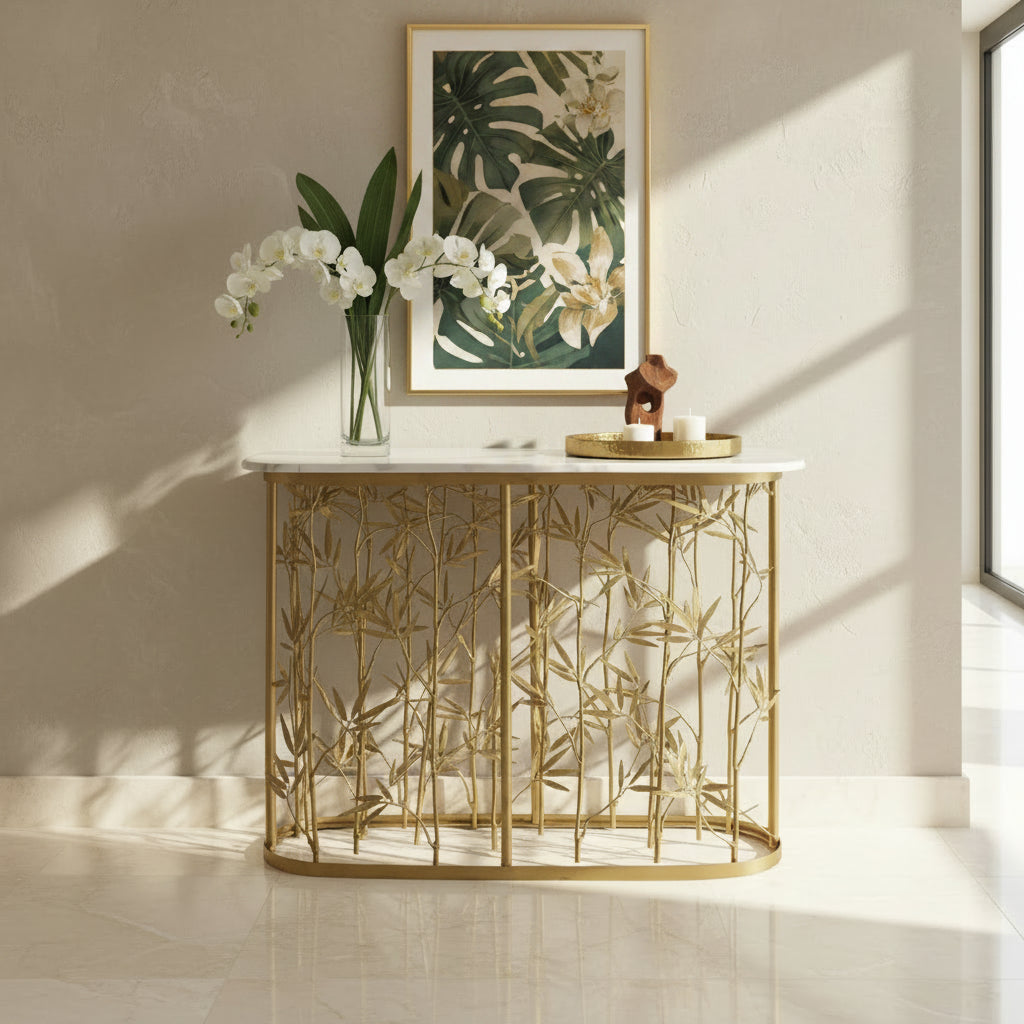 Console Bamboo Gold Wash