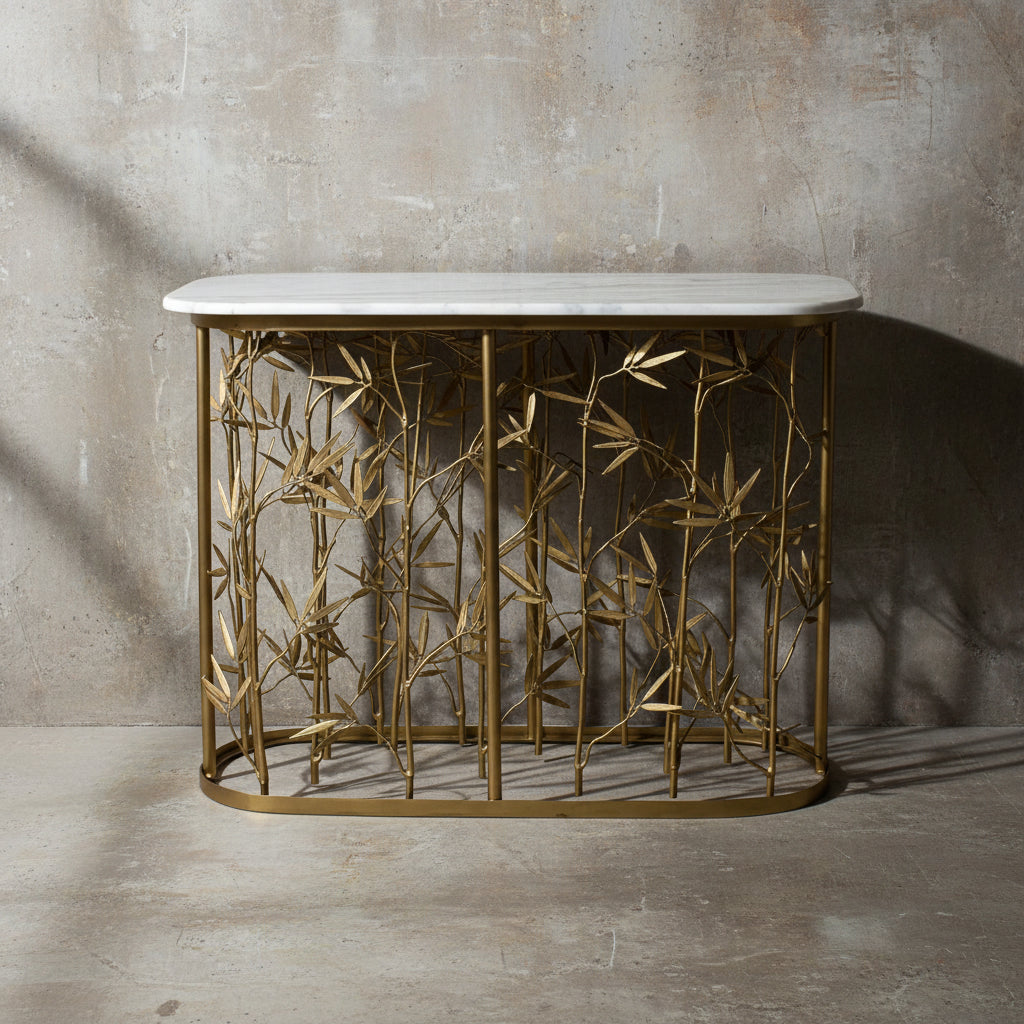 Console Bamboo Gold Wash