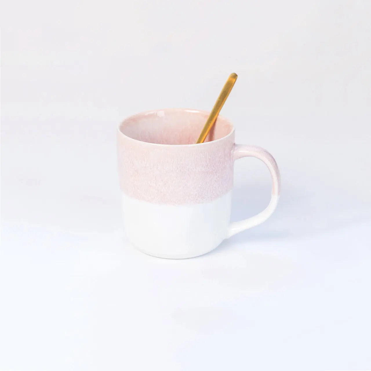 Pink Winding Cup With Gold Spoon - Pieces SA