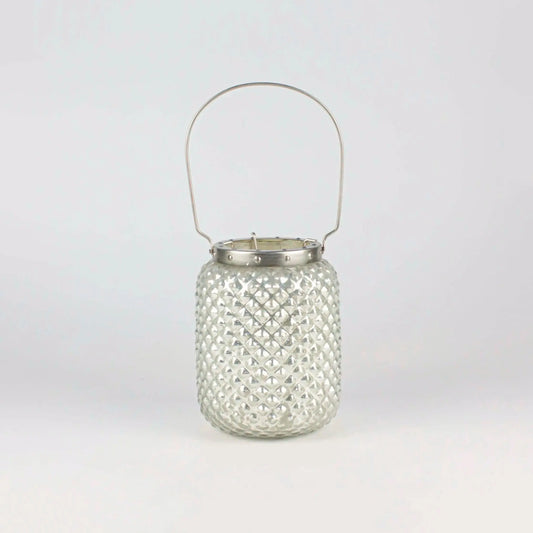 Hobnail Lantern Grey Large Twos