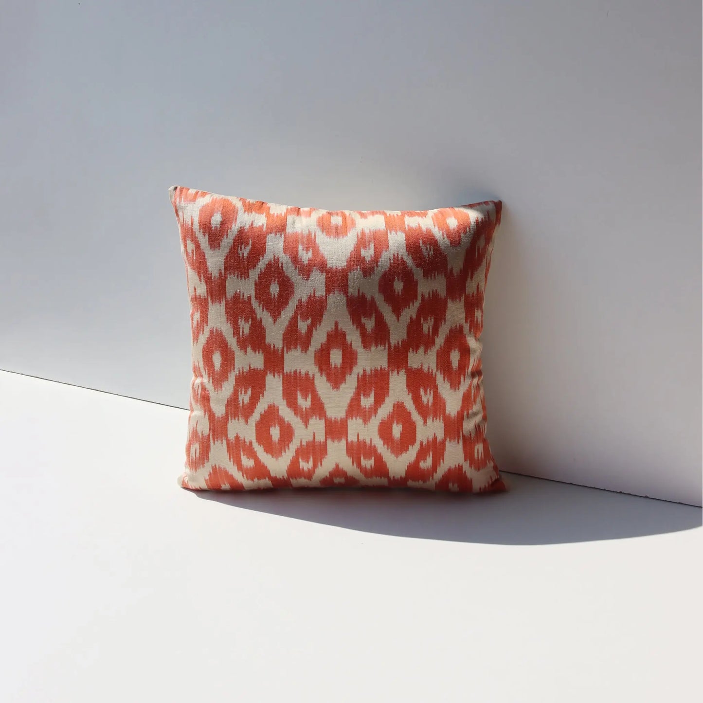 Diamond Pattern Cushion Orange/Cream Opening 1-1-2014