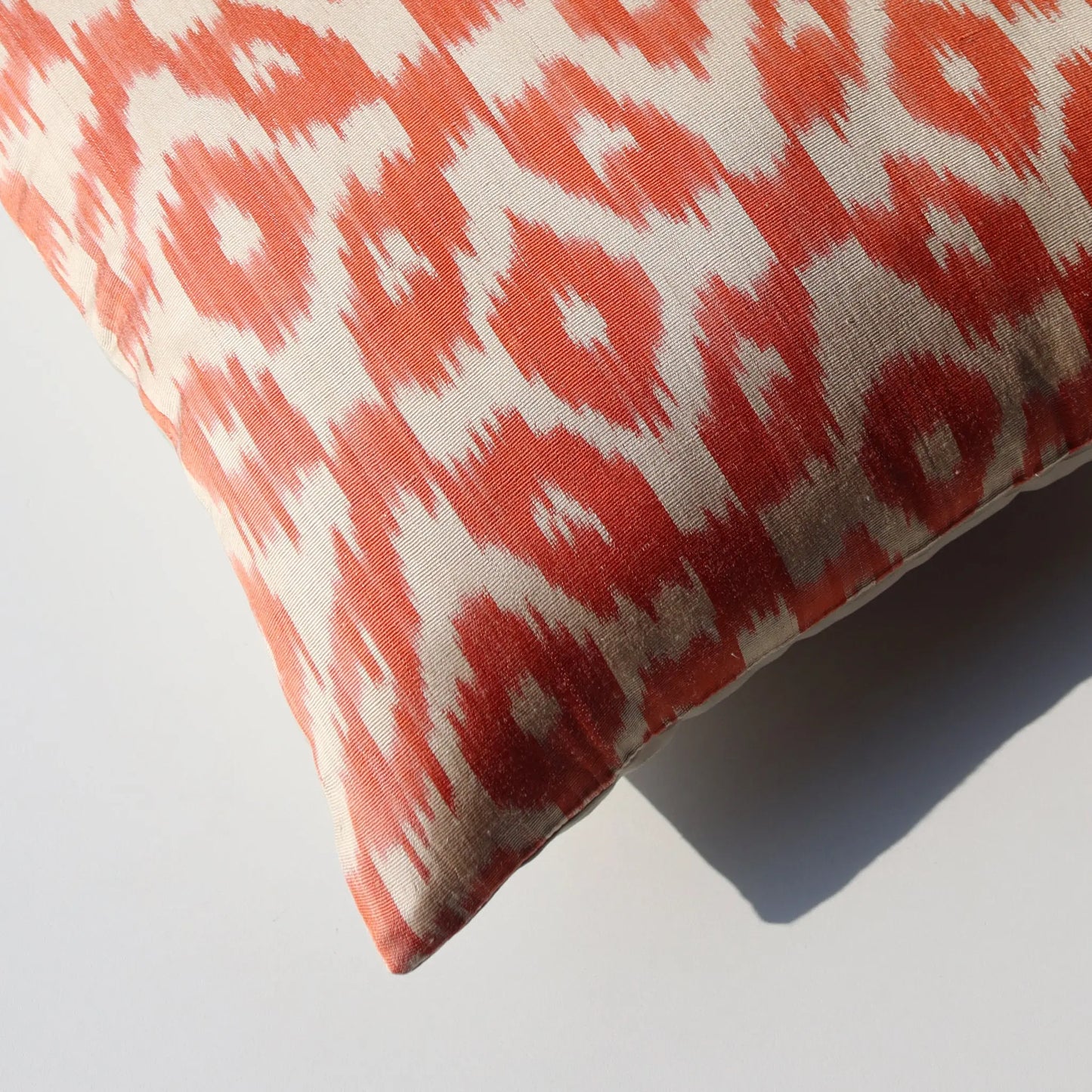 Diamond Pattern Cushion Orange/Cream Opening 1-1-2014