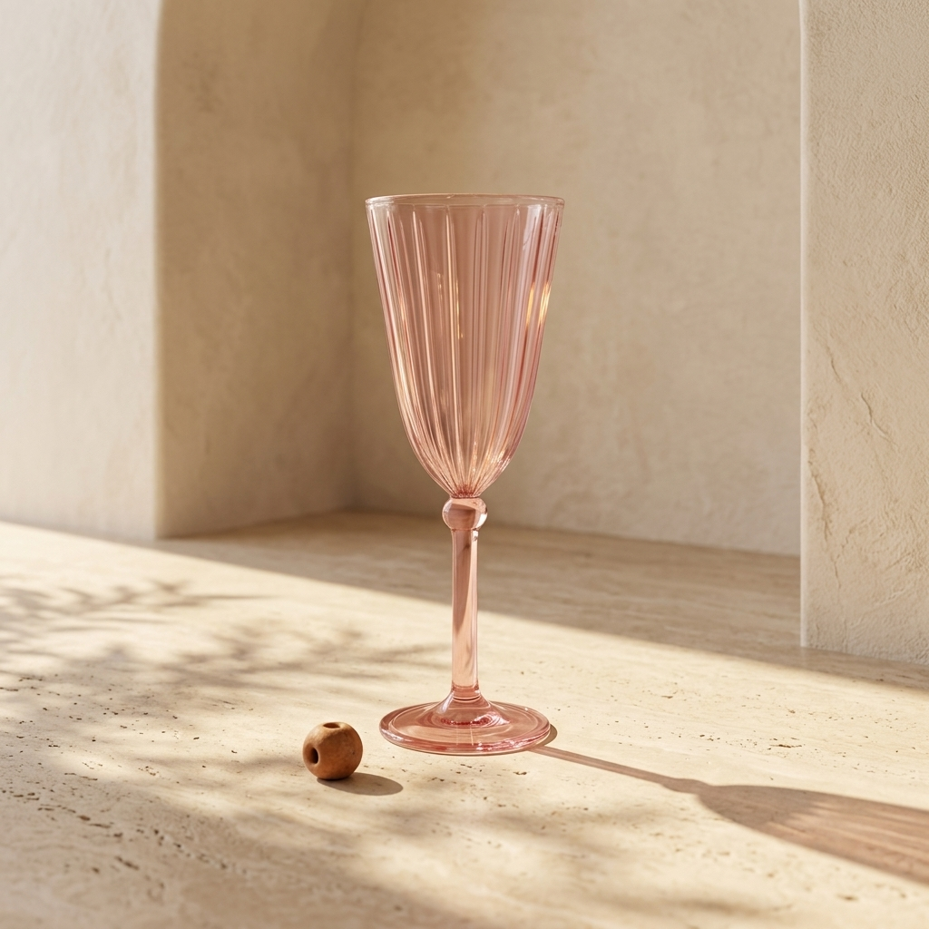 Pink Gratitude Glasses Set of 6