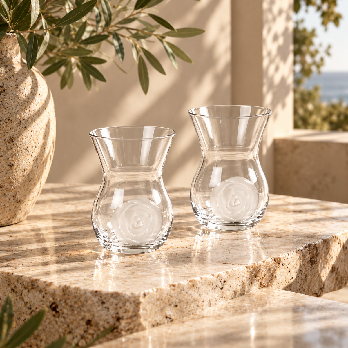 Gulbahar Glass Teacup Set of 2